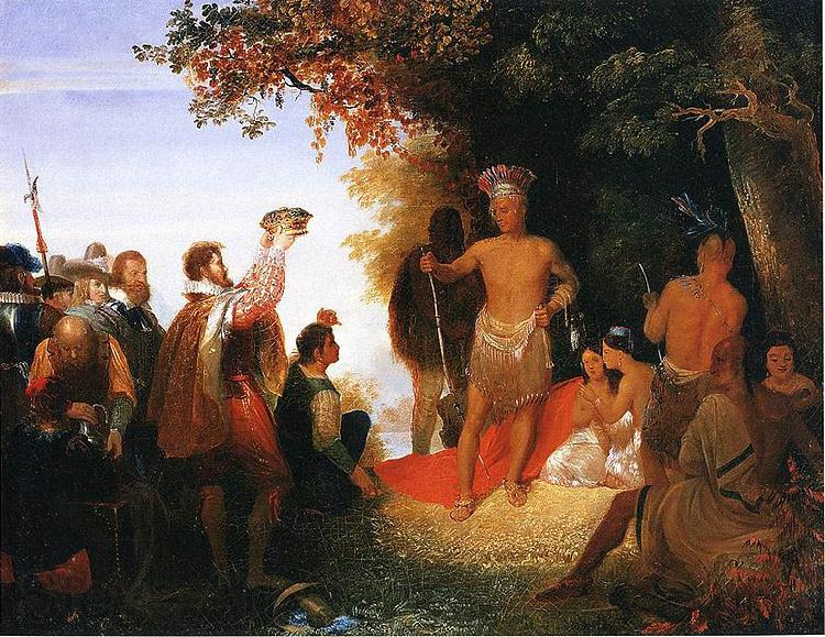 John Gadsby Chapman The Coronation of Powhatan